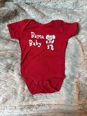 Rabbit Skins Red 'Bama Baby' Elephant Graphic Infant Bodysuit